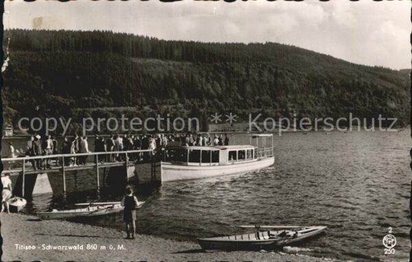 Titisee Bootsanlegesteg Ausflugsschiff