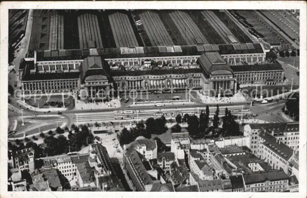 Leipzig Hauptbahnhof Fliegeraufnahme
