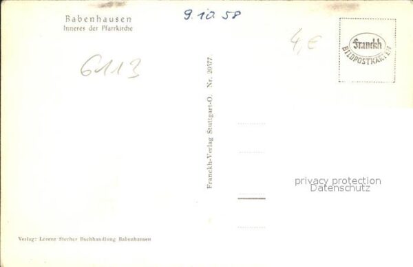Babenhausen Schwaben Inneres der Pfarrkirche – Bild 2