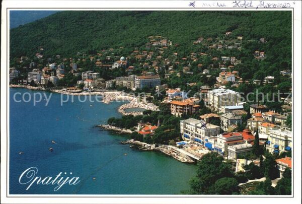 Opatija Abbazia Fliegeraufnahme