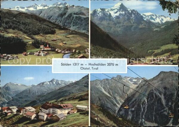 Soelden Oetztal Teilansichten Sessellift