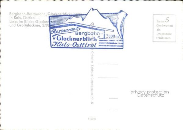 Kals Grossglockner Bergbahn Restaurant Glocknerblick – Bild 2