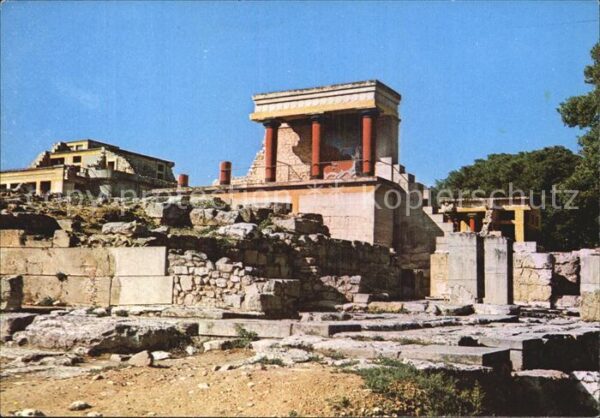 Kreta Crete Palast von Knossos Nordeingang