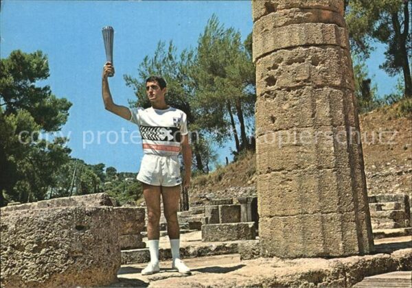 Olympia Griechenland Olympische Flamme Die Apotheose