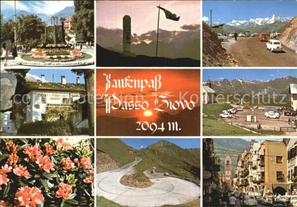 Passo del Giovo Jaufenpass Blumeninsel Turm Strasse Hofers Geburts