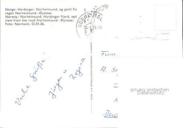 Hardanger Norheimsund og parti fra vegen Norheims – Bild 2