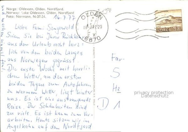 Norge Norwegen Oldevatn Olden Nordfjord – Bild 2
