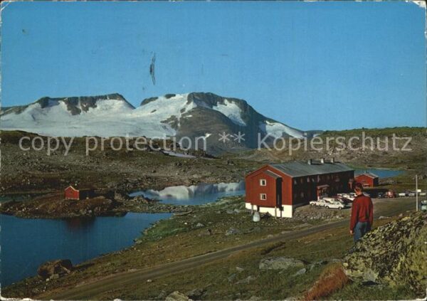 Norge Norwegen Sognefjell Turisthytte ved Sognefjellve