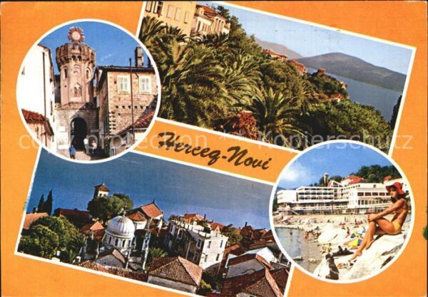 HERCEG NOVI Hercegnovi Montenegro Stadttor Panorama Strand