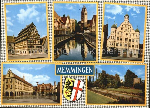Memmingen 7 Dächer Haus Frauenkirche Rathaus Mark