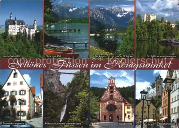 Fuessen Allgaeu Neuschwanstein Bootsliegeplatz Gr Schli