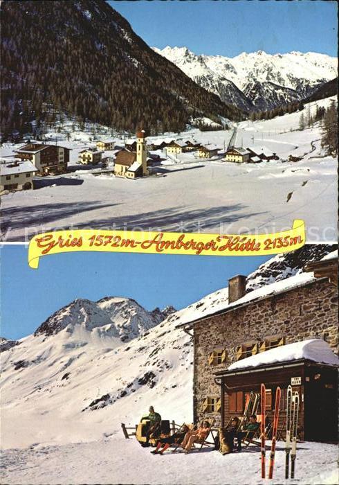 Gries Laengenfeld Tirol mit Amberger Hütte