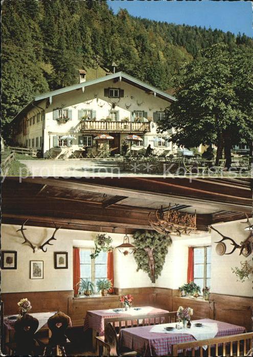 Kreuth Tegernsee Gasthof Glashütte Gastraum