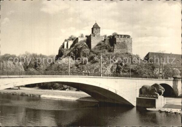 Halle Saale Burg Giebichenstein Saalebrücke