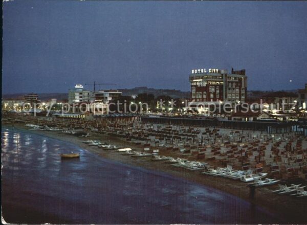 Senigallia Lungomare Dante Alighieri Notturno