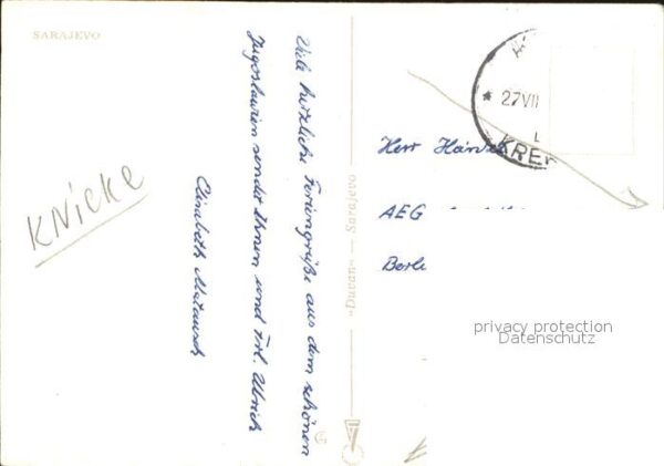Sarajevo Teilansicht Minarett – Bild 2