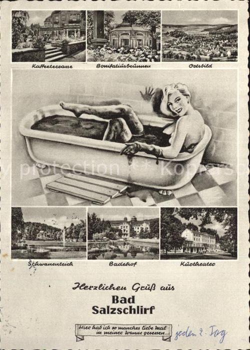 Bad Salzschlirf Kaffeeterrasse Bonifatiusbrunnen Panora