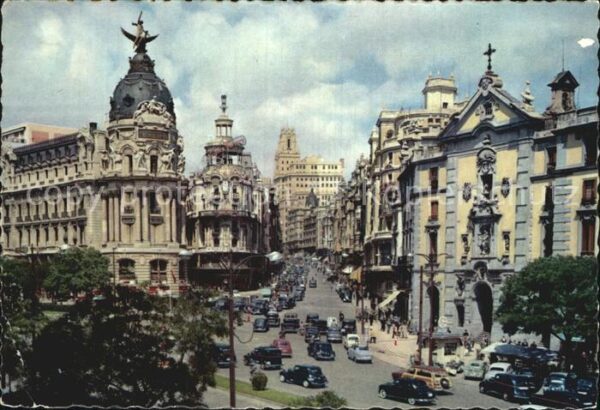 Madrid Spain Calle de Alcala y Avda de Jose Antonio