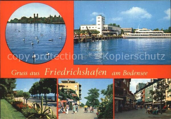 Friedrichshafen Bodensee Panorama Schiffsanlegestelle Promenade