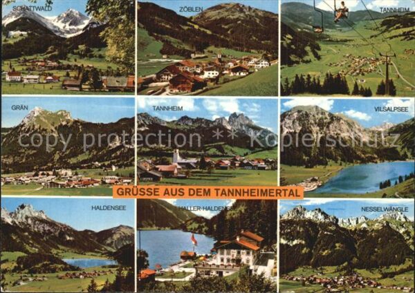 Tannheimertal Schattwald Zöblen Gran Tannheim Vilsalp
