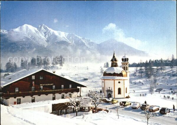 Seefeld Tirol Seekirchl mit Reitherspitze