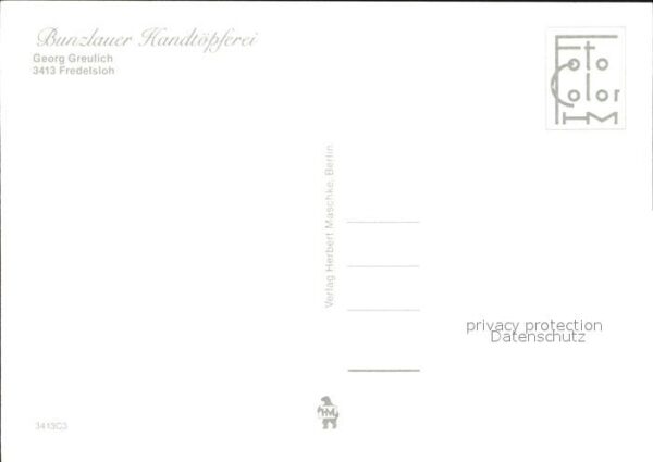 Fredelsloh Bunzlauer Handtöpferei Georg Greulich V – Bild 2