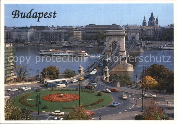 Budapest Panorama Löwenbrücke