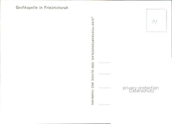 Friedrichsruh Hamburg Gruftkapelle – Bild 2