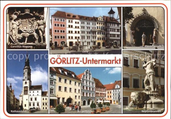 Goerlitz Niederschlesien Corvinius Wappen Zeile Flüsterbogen Rat