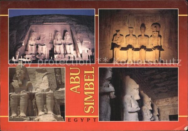 Aegypten Abu Simbel Facade Sanctuary Statues of