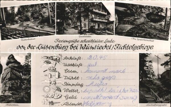 Wunsiedel Naturbühne Gaststätte Felsen Luisenburg