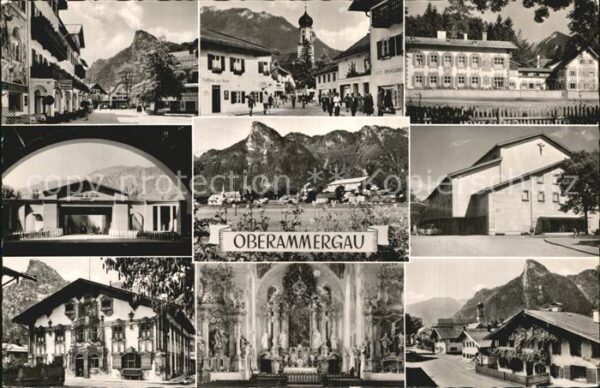 Oberammergau Teilansichten Passionsspielort