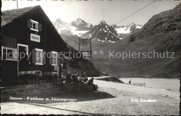 Vermuntstausee Alpenwirtschaft Wirtshaus mit Litznergr