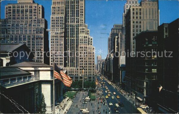 New York City Looking up Fifth Avenue from New York P