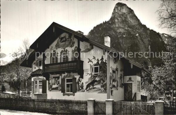 Oberammergau Rotkäppchenhaus Fassadenmalerei