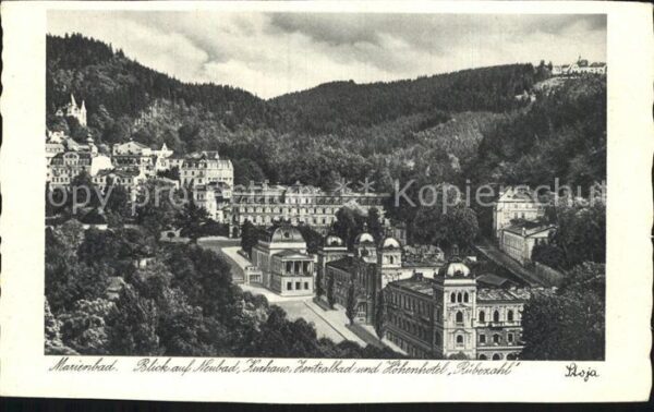 Marienbad Tschechien Boehmen Neubad Kurhaus Zentralbad Höhenhotel Rü