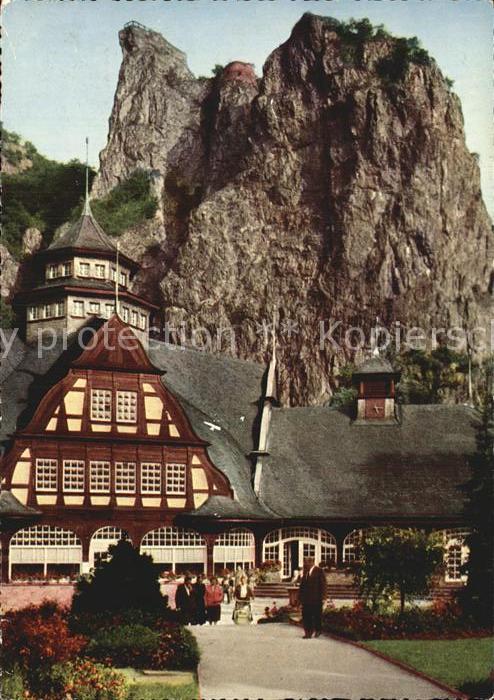 Bad Muenster Stein Ebernburg Bäderhaus und Rheingrafenstein Thermalb