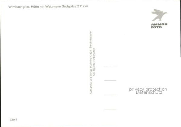Wimbachgriess Huette mit Watzmann Südspitze Berchtesgadener – Bild 2