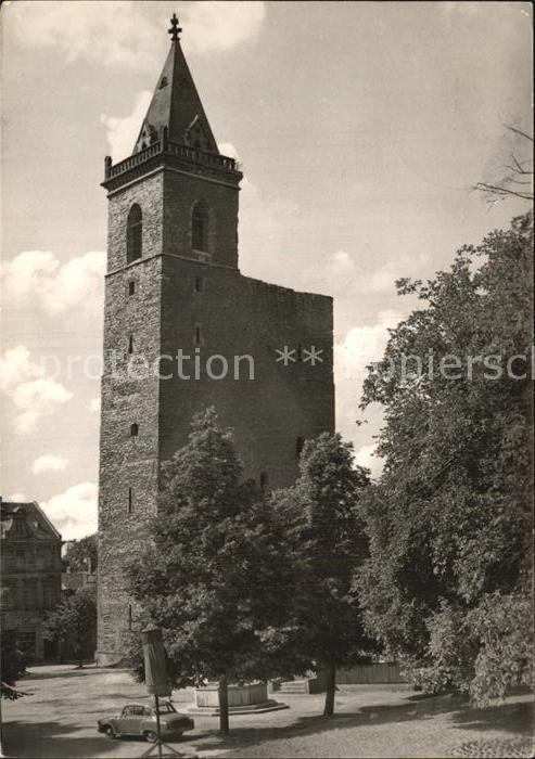 Stassfurt Schiefer Turm spätgotische Stadtkirche