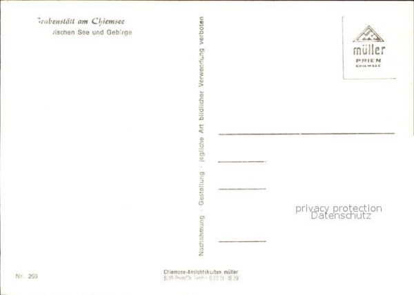 Grabenstaett Chiemsee Ortsansicht mit Kirche Alpenblick Chiem – Bild 2