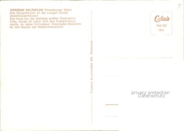 Bad Salzuflen Alte Bürgerhäuser Ackerbürgerhäuser – Bild 2