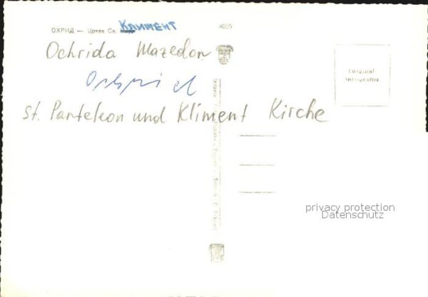 Ochrida Saint Pantelejmon Kloster Kliment Kirch – Bild 2