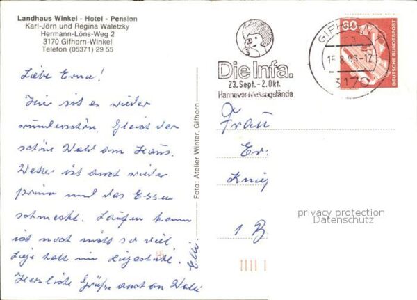 Winkel Gifhorn Landhaus Winkel Hotel Pension Terrasse – Bild 2