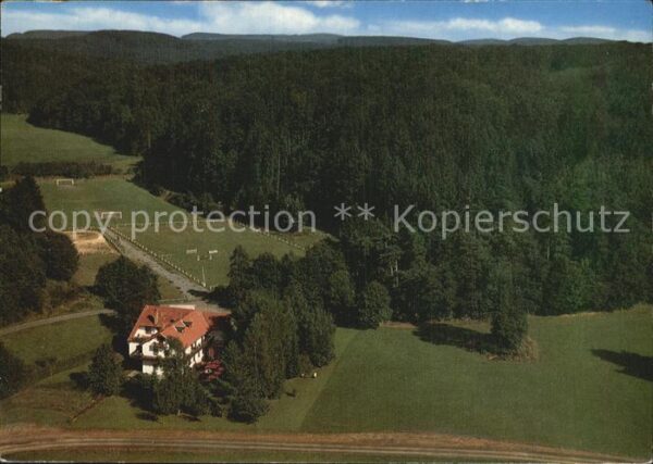 Laubach Hessen Hotel Pension Waldhaus Fliegeraufnahme