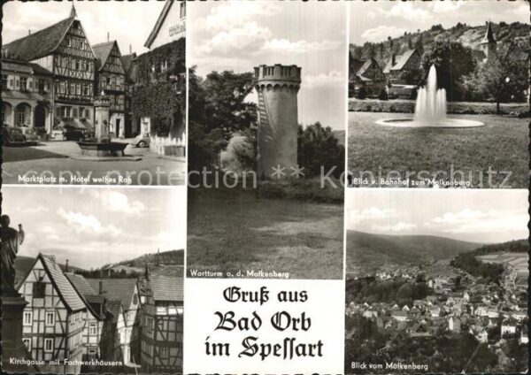 Bad Orb Marktplatz Hotel Weisses Ross Wartturm