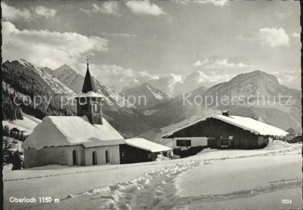 Oberjoch Bergdorf Winterpanorama Allgäuer Alpen