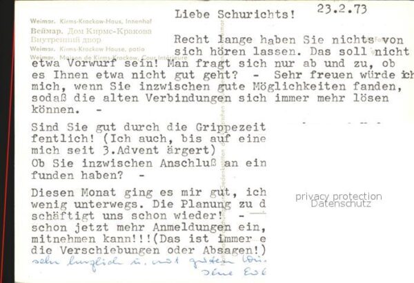 Weimar Thueringen Kirms Krackow Haus Innenhof – Bild 2