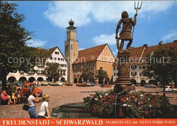Freudenstadt Marktplatz Neptunsbrunnen