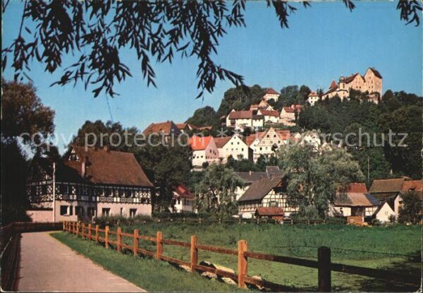 Egloffstein Ortsansicht mit Burg