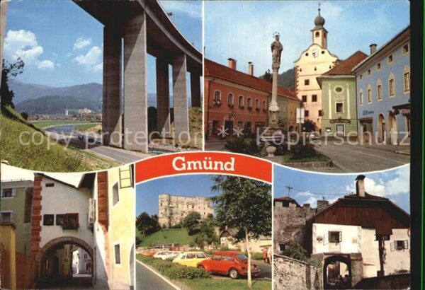 Gmuend Kaernten Mittelalterliche Stadt im Liesertal Via
